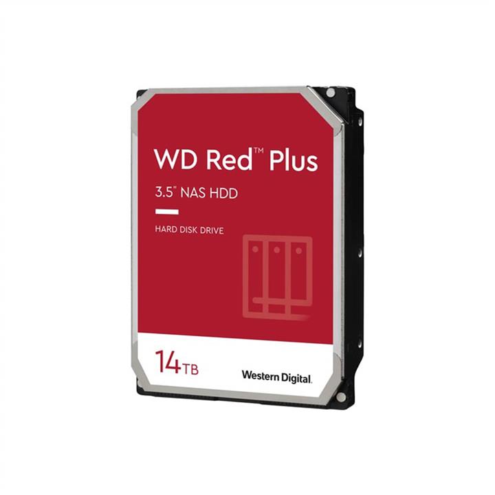 هارددیسک اینترنال وسترن دیجیتال مدل Red Plus WD140EFGX ظرفیت 14 ترابایت WD Red Plus 14TB NAS Hard Disk Drive - 7200 RPM , 512MB